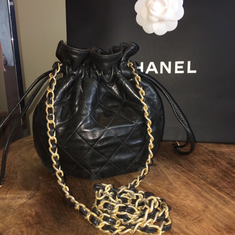 Chanel Drawstring Cross Body Bag